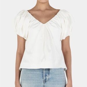 Thandie Princess Sleeve Top — Ivory (NWT)